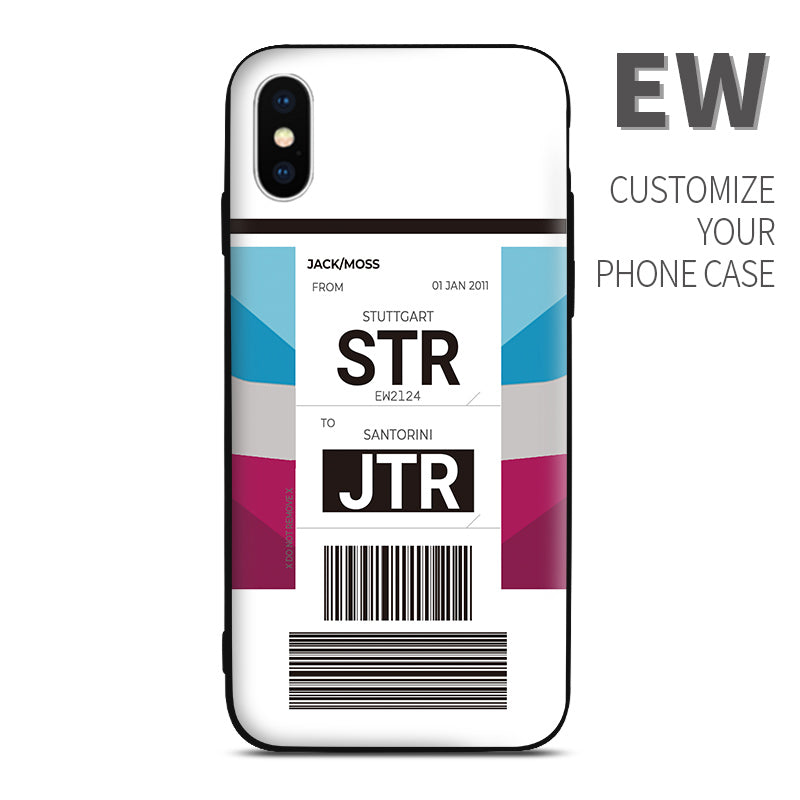 EW Eurowings color Baggage Ticket design perfect for aviation geeks crew pilot apple iphone huawei samsung xiaomi