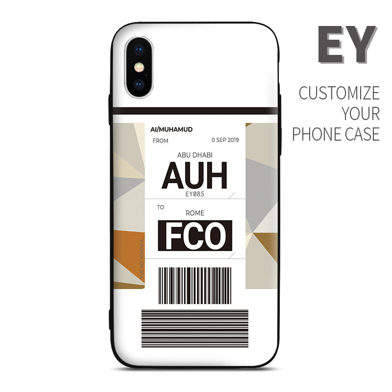 EY Etihad Airways color Baggage Ticket design perfect for aviation geeks crew pilot apple iphone huawei samsung xiaomi