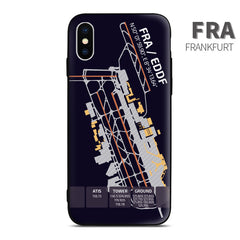 Frankfurt Airport Diagram Phone Case aviation gift pilot iPhone Andriod Apple Samsung Huawei Xiaomi