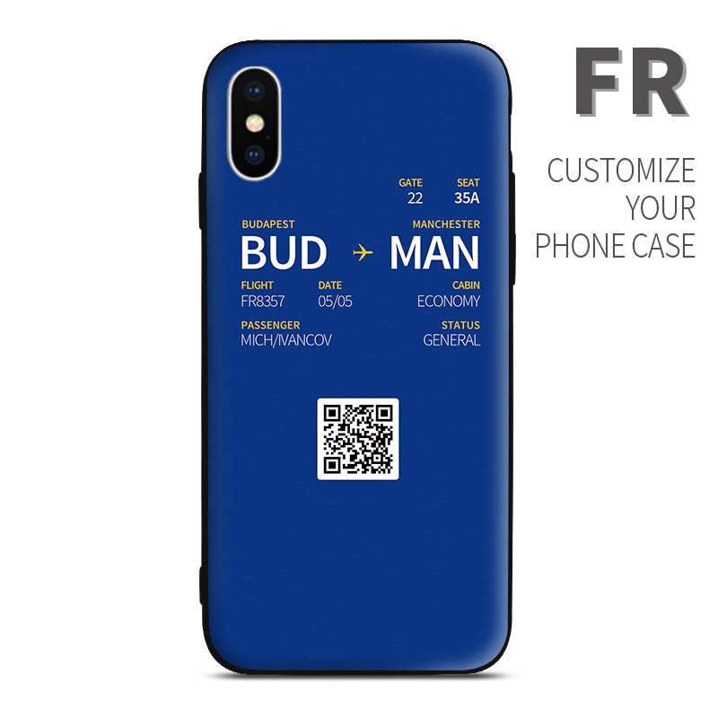 Ryanair FR color Boarding Pass Phone Case design perfect for aviation geeks crew pilot apple iphone huawei samsung xiaomi