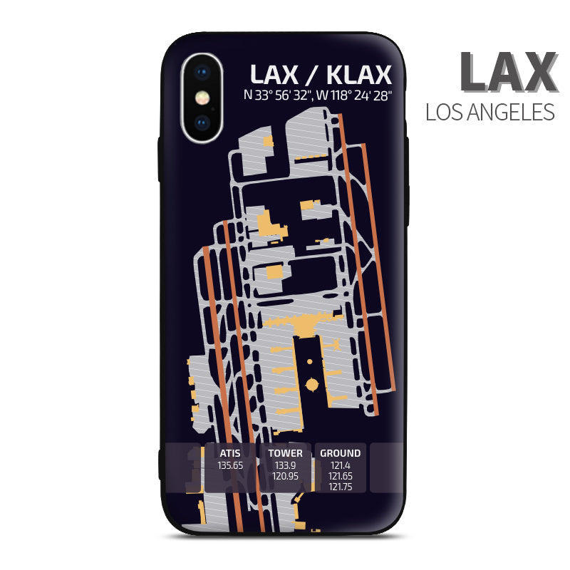 Los Angeles LAX KLAX Airport Diagram Phone Case Aviation gift crew airline pilot iphone avgeek apple samsung huawei xiaomi iPhone