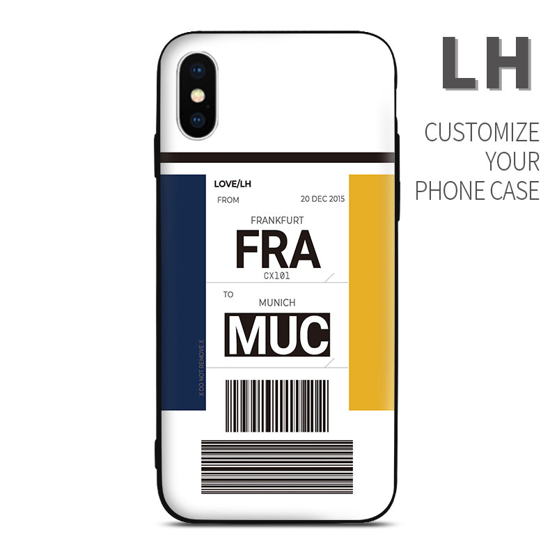LH Lufthansa Baggage Ticket dual color design perfect for aviation geeks crew pilot apple iphone huawei samsung xiaomi
