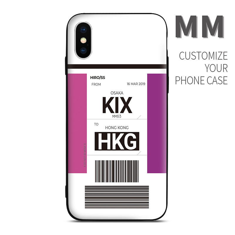 MM Peach Aviaiton color Baggage Ticket design perfect for aviation geeks crew pilot apple iphone huawei samsung xiaomi