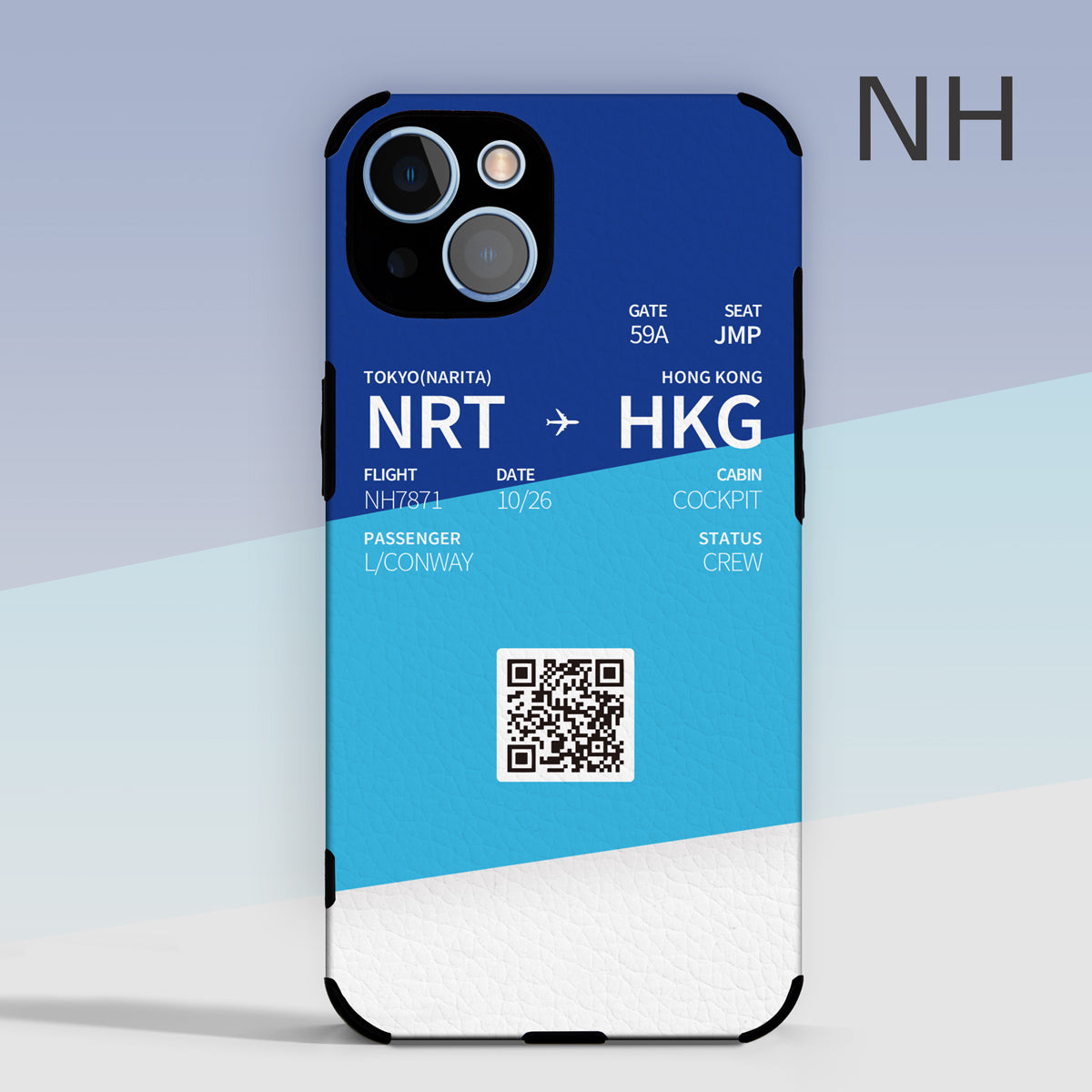 ANA All Nippon Airways NH color Boarding Pass Phone Case design perfect for aviation geeks crew pilot apple iphone huawei samsung xiaomi
