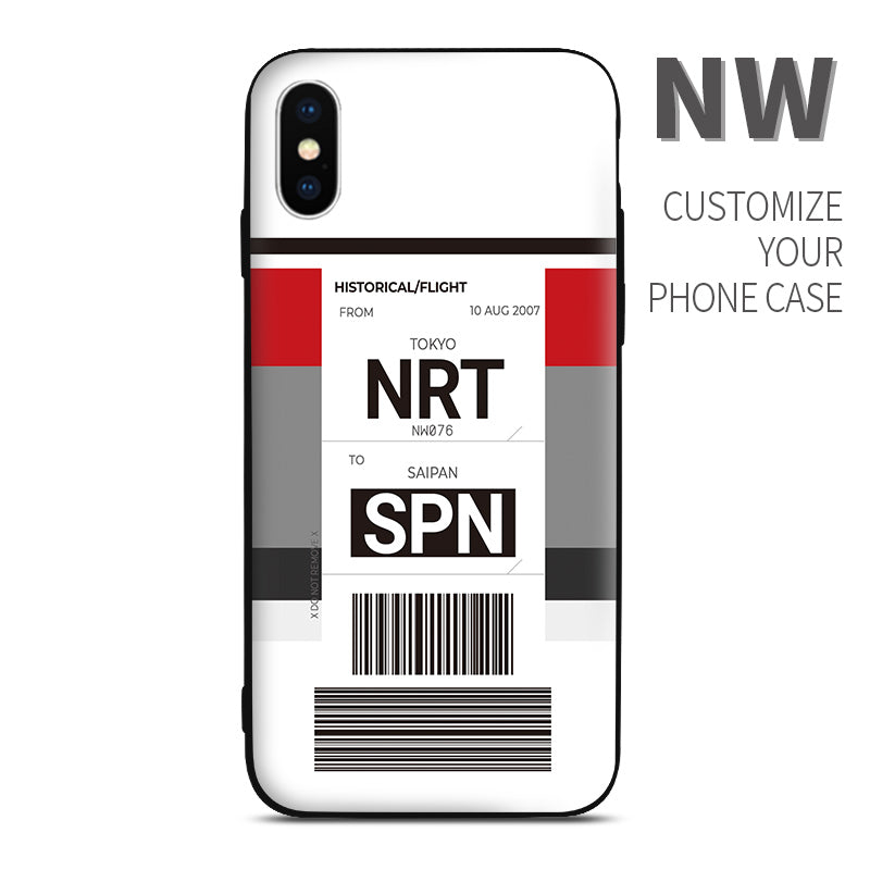 NW Northwest Airlines color Baggage Ticket design perfect for aviation geeks crew pilot apple iphone huawei samsung xiaomi