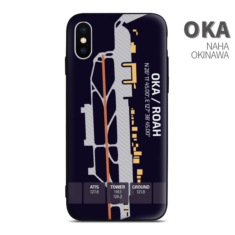 Okinawa Naha OKA Airport Diagram Phone Case Aviation gift crew airline pilot iphone avgeek apple samsung huawei xiaomi iPhone