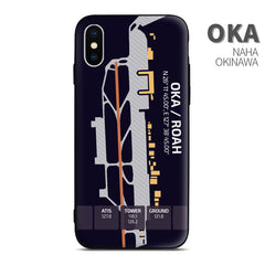 Okinawa Naha OKA Airport Diagram Phone Case Aviation gift crew airline pilot iphone avgeek apple samsung huawei xiaomi iPhone