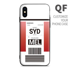 QF Qantas Airlines color Baggage Ticket design perfect for aviation geeks crew pilot apple iphone huawei samsung xiaomi
