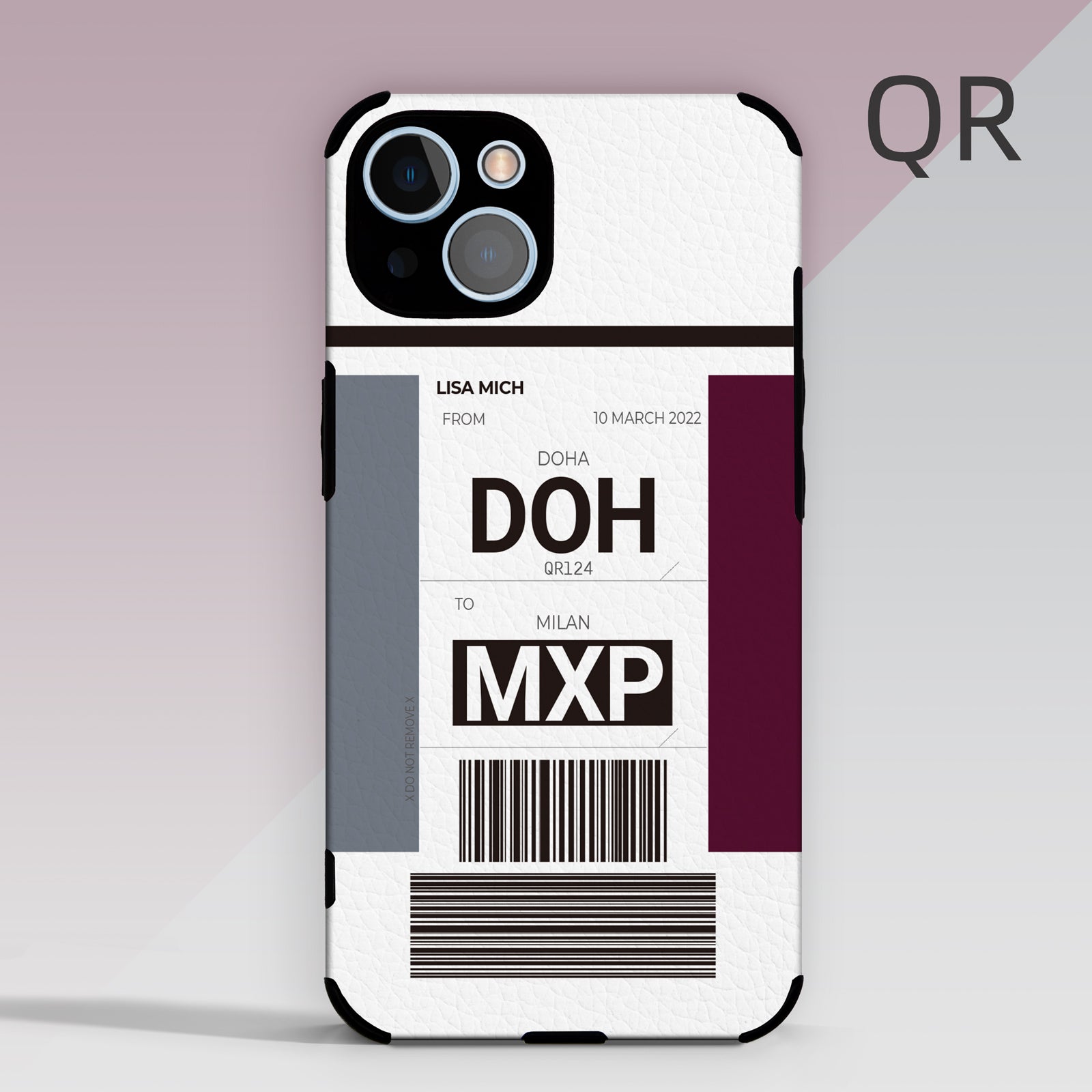 Qatar Airways Plane Baggage Ticket phone case. The best aviation phone case for pilot, crew, travel and aviation lover. Perfect gift for aviation geeks, frequent flyers, and travel lovers. Apple iphone 13 12 11 pro max se xs huawei samsung xiaomi.
