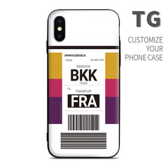 TG Thai Airways color Baggage Ticket Phone Case design perfect for aviation geeks crew pilot apple iphone huawei samsung xiaomi