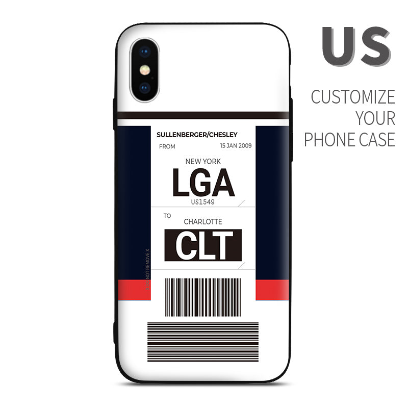 US Airways color Baggage Ticket design perfect for aviation geeks crew pilot apple iphone huawei samsung xiaomi