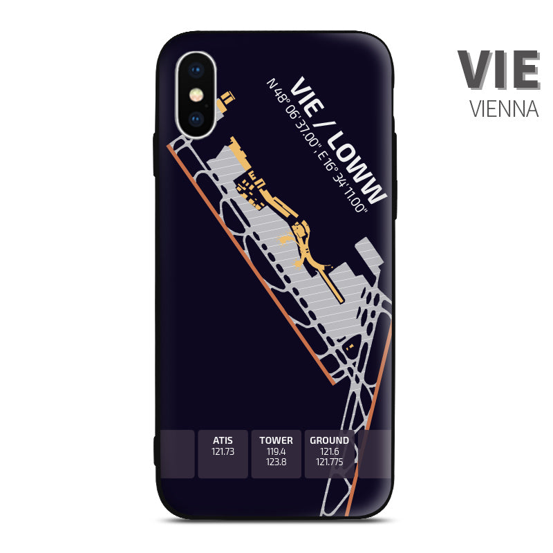 Vienna Airport Diagram Adelaide Phone Case aviation gift pilot iPhone Andriod Apple Samsung xiaomi Huawei