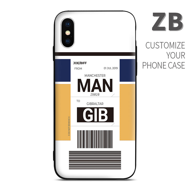 Monarch Airlines ZB color Baggage Ticket design perfect for aviation geeks crew pilot apple iphone huawei samsung xiaomi