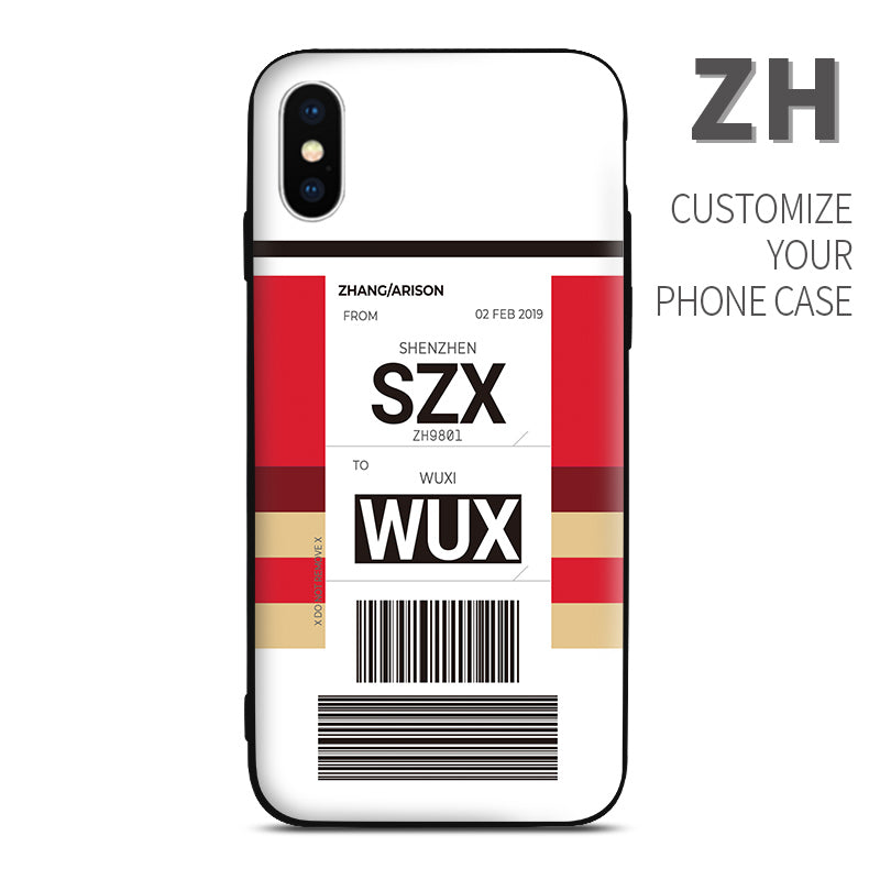 ZH Shenzhen Airlines color Baggage Ticket design perfect for aviation geeks crew pilot apple iphone huawei samsung xiaomi