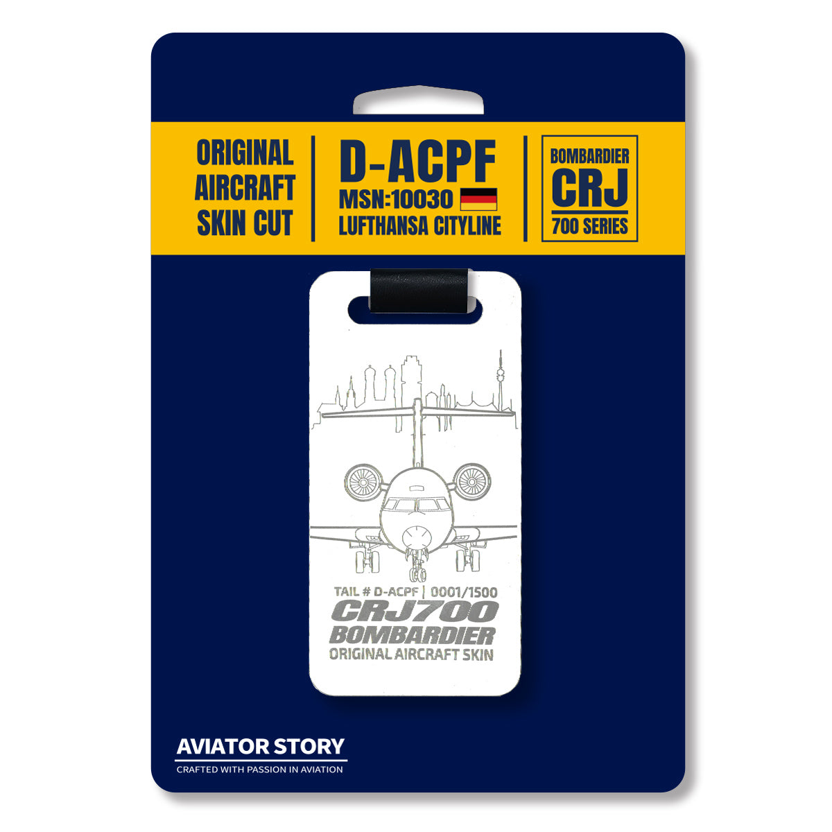 Lufthansa Bombardier CRJ700 Plane Skin Tag D-ACPF