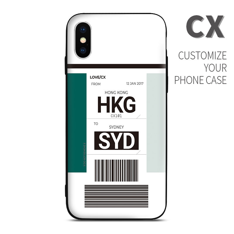 CX Cathay Pacific Baggage Ticket dual color design perfect for aviation geeks crew pilot apple iphone huawei samsung xiaomi