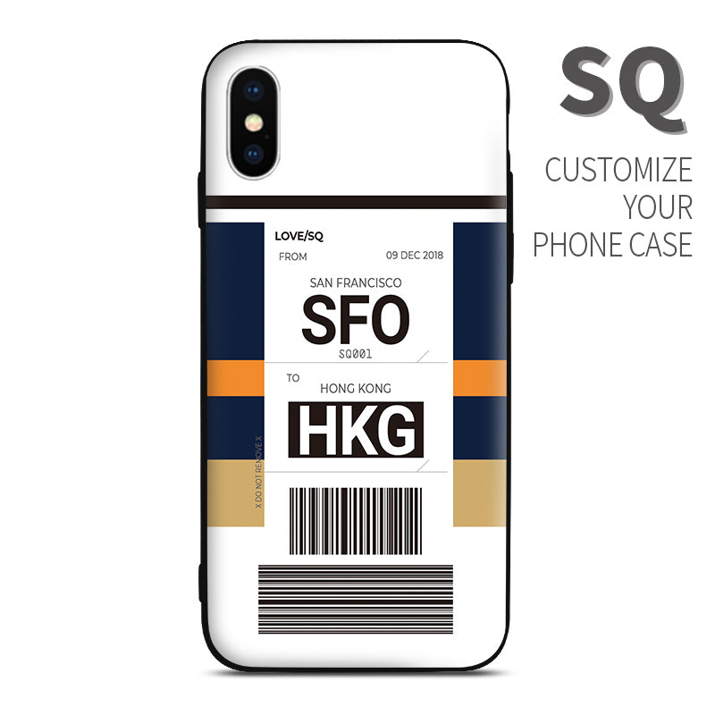 SQ Singapore Airlines Baggage Ticket dual color design perfect for aviation geeks crew pilot apple iphone huawei samsung xiaomi